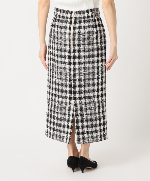 La TOTALITE（ラトータリテ）の「チェックタイトスカート（スカート・レディース・ブラック・38/36）」の10枚目の写真