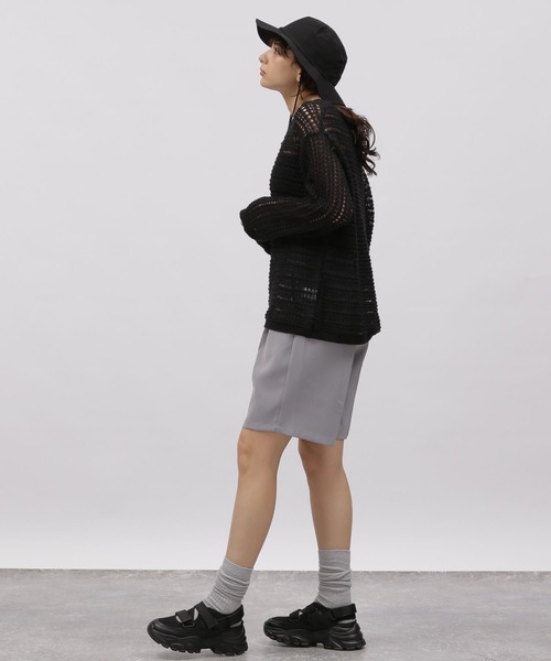 LAKOLE（ラコレ）の「ショートパンツ / 112945（その他パンツ・レディース・ブラック/グレー・MEDIUM/SMALL）」の4枚目の写真