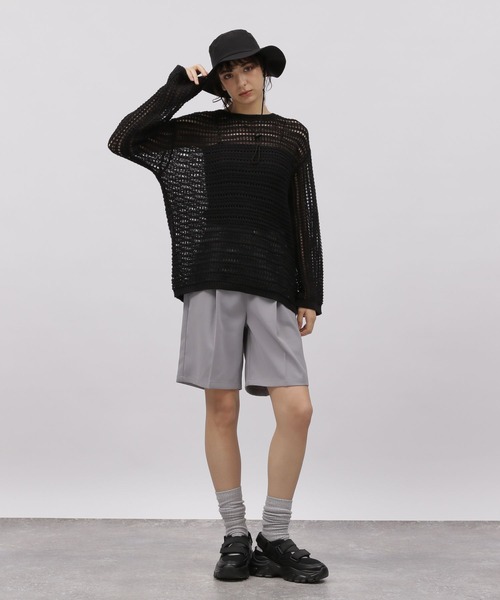 LAKOLE（ラコレ）の「ショートパンツ / 112945（その他パンツ・レディース・ブラック/グレー・MEDIUM/SMALL）」の3枚目の写真