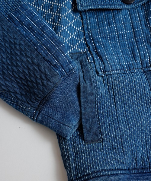 FDMTL（ファンダメンタル）の「FDMTL/ファンダメンタル/PATCHWORK POCKET JACKET 3YR WASH（ブルゾン・メンズ・インディゴブルー・01/02/03/04）」の8枚目の写真