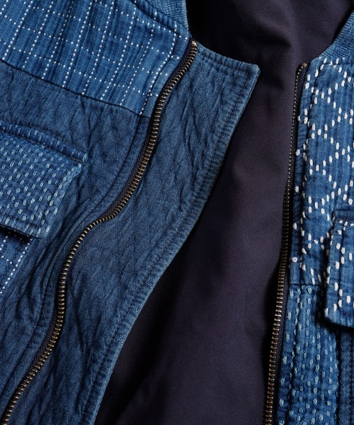 FDMTL（ファンダメンタル）の「FDMTL/ファンダメンタル/PATCHWORK POCKET JACKET 3YR WASH（ブルゾン・メンズ・インディゴブルー・01/02/03/04）」の11枚目の写真