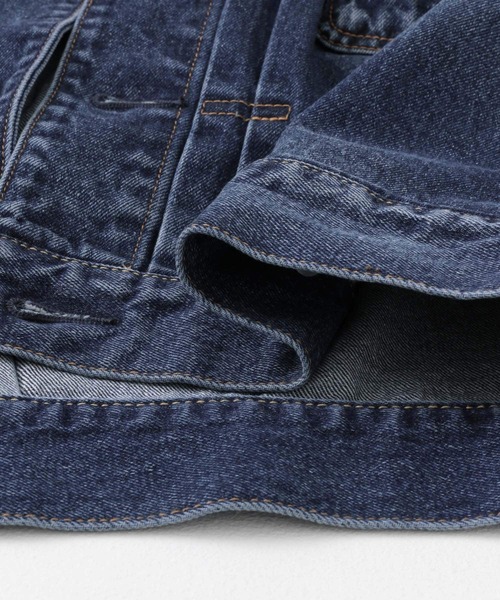 Moname（モナーム）の「Moname　CREW NECK JACKET（デニムジャケット・レディース・ブルー・FREE）」の14枚目の写真