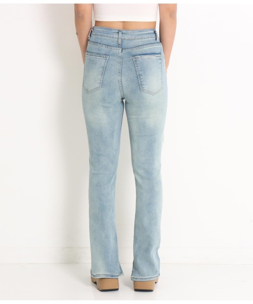 anap mimpi（アナップミンピ）の「ハードクラッシュインスリットストレッチデニムパンツ（デニムパンツ・レディース・ブルー・S/M）」の11枚目の写真