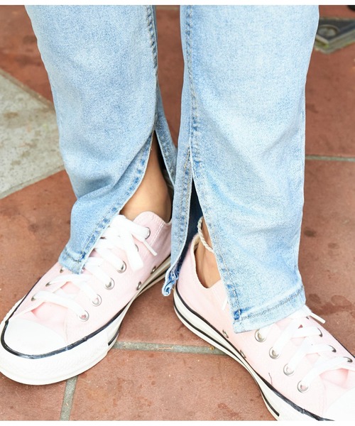 anap mimpi（アナップミンピ）の「ハードクラッシュインスリットストレッチデニムパンツ（デニムパンツ・レディース・ブルー・S/M）」の8枚目の写真