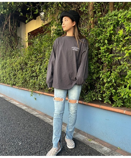 anap mimpi（アナップミンピ）の「ハードクラッシュインスリットストレッチデニムパンツ（デニムパンツ・レディース・ブルー・S/M）」の14枚目の写真