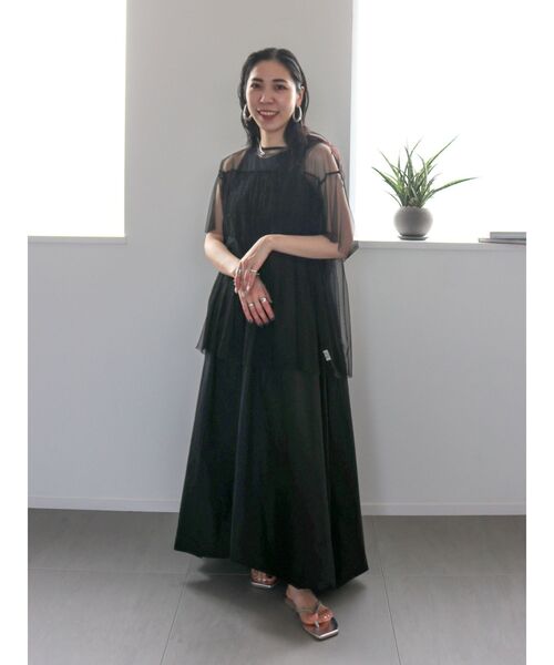 Ungrid（アングリッド）の「チュールギャザートップス（Tシャツ/カットソー・レディース・ブルー/アイボリー/ブラック・FREE）」の13枚目の写真