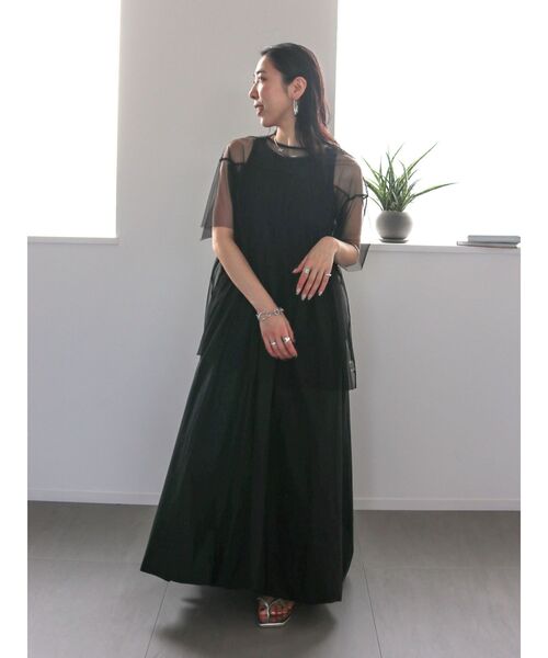 Ungrid（アングリッド）の「チュールギャザートップス（Tシャツ/カットソー・レディース・ブルー/アイボリー/ブラック・FREE）」の14枚目の写真