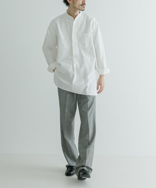 MASTER&Co（マスターアンドコー）の「『別注』MASTER&Co.×UR　COTON DOBBY P/O SHIRTS（シャツ/ブラウス・メンズ・ホワイト・1/3）」の6枚目の写真