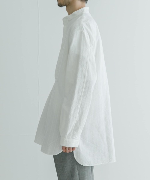 MASTER&Co（マスターアンドコー）の「『別注』MASTER&Co.×UR　COTON DOBBY P/O SHIRTS（シャツ/ブラウス・メンズ・ホワイト・1/3）」の8枚目の写真