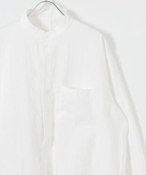 MASTER&Co（マスターアンドコー）の「『別注』MASTER&Co.×UR　COTON DOBBY P/O SHIRTS（シャツ/ブラウス・メンズ・ホワイト・1/3）」の12枚目の写真