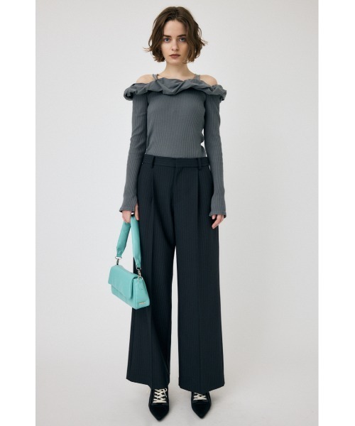 MOUSSY(マウジー)の「PUFF SHOULDER トップス(Tシャツ/カットソー・レディース・ベージュ/グレー/ブラック・FREE)」の9枚目の写真