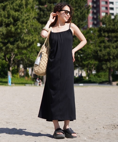 BILLABONG（ビラボン）の「BILLABONG/ビラボン キャミワンピース BE01C-352（ワンピース・レディース・ブラック/キナリ・L/M）」の13枚目の写真