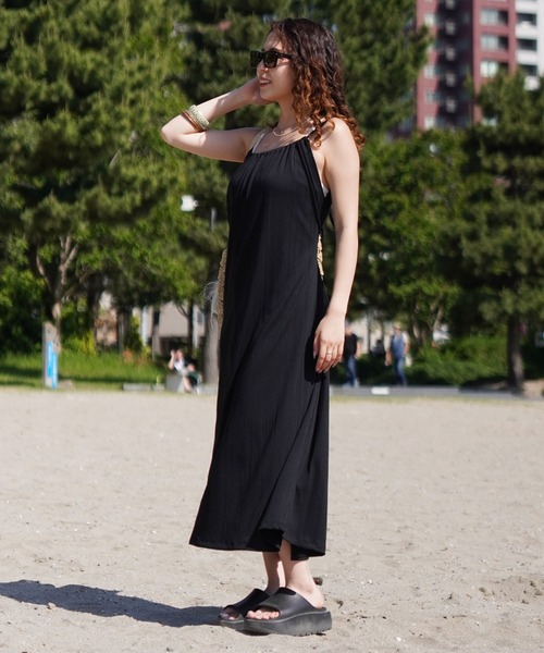 BILLABONG（ビラボン）の「BILLABONG/ビラボン キャミワンピース BE01C-352（ワンピース・レディース・ブラック/キナリ・L/M）」の14枚目の写真