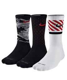 NIKE SB | ユニセックス ナイキ 3足1セット ソックス NIKE DRI-FIT 3P TRIPLE FLY CREW SOCKS SX4966(ソックス/靴下)