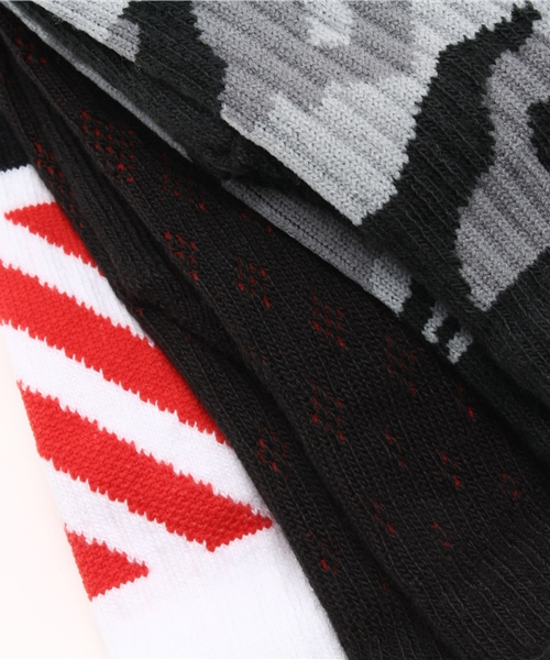 NIKE SB(ナイキエスビー)の「ユニセックス ナイキ 3足1セット ソックス NIKE DRI-FIT 3P TRIPLE FLY CREW SOCKS SX4966(ソックス/靴下・メンズ・A/B/C・27cm/24cm)」の7枚目の写真