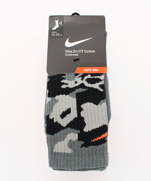 NIKE SB(ナイキエスビー)の「ユニセックス ナイキ 3足1セット ソックス NIKE DRI-FIT 3P TRIPLE FLY CREW SOCKS SX4966(ソックス/靴下・メンズ・A/B/C・27cm/24cm)」の5枚目の写真