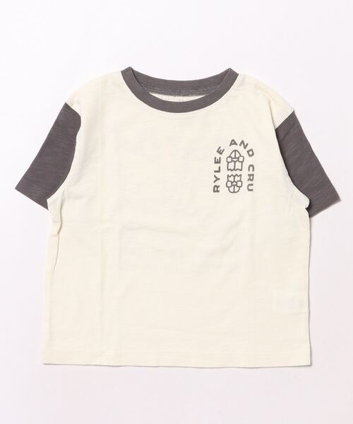 【セール】【Bs】【it】【Rylee＋Cru】CONTRAST SHORT SLEEVE TEE || CHILL OUT（その他ベビー用品）｜Rylee + Cru（ライリーアンドクルー）