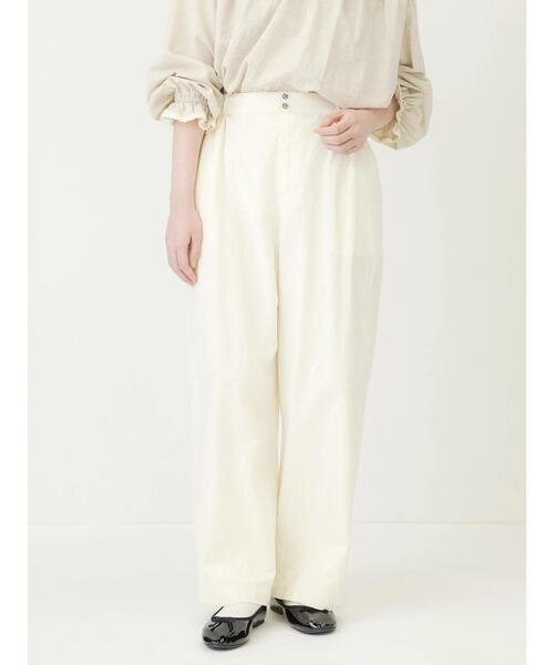 Samansa Mos2(サマンサ モスモス)の「【ゆべし×Samansa Mos2】ダブル釦ストレートパンツ(その他パンツ・レディース・チャコールグレー/オフホワイト/ブルー/ピンク・F)」の2枚目の写真