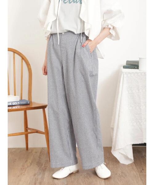 Samansa Mos2(サマンサ モスモス)の「【ゆべし×Samansa Mos2】ダブル釦ストレートパンツ(その他パンツ・レディース・チャコールグレー/オフホワイト/ブルー/ピンク・F)」の16枚目の写真