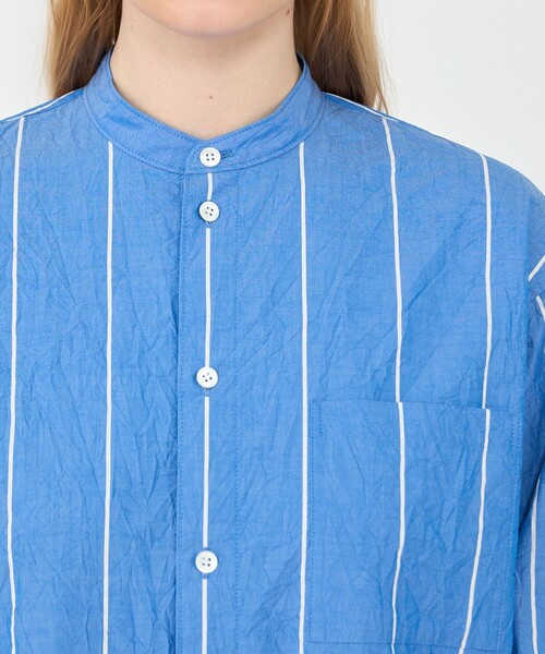 GALERIE VIE(ギャルリー ヴィー)の「ワッシャーブロード シャツワンピース(シャツワンピース・レディース・ブルー系その他・FREE)」の6枚目の写真