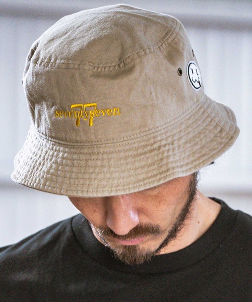 セール】mko11866- embroidery bucket hat (basic logo