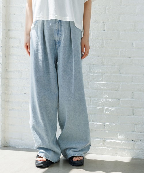 LAKOLE(ラコレ)の「ウエストフックデニムパンツ / 120686(デニムパンツ・レディース・ケミカルウォッシュ/ブルー/ブラック/グレー/インディゴブルー・SMALL/MEDIUM/LARGE)」の9枚目の写真