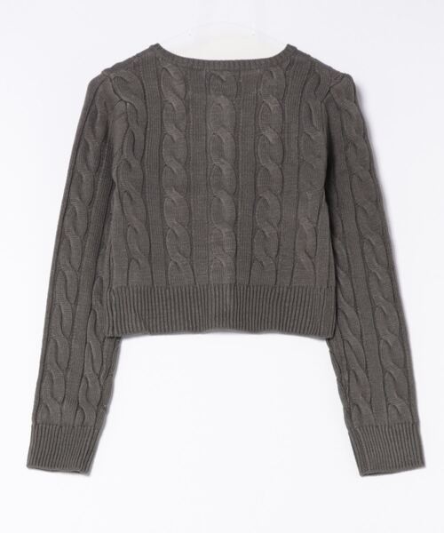 ショート丈ケーブルニットカーディガン【RL】（カーディガン/ボレロ）｜RiLi（リリ）