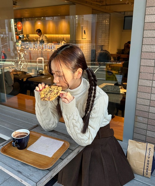 ショート丈ケーブルニットカーディガン【RL】（カーディガン/ボレロ）｜RiLi（リリ）