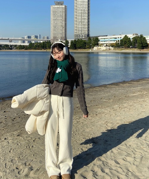 ショート丈ケーブルニットカーディガン【RL】（カーディガン/ボレロ）｜RiLi（リリ）