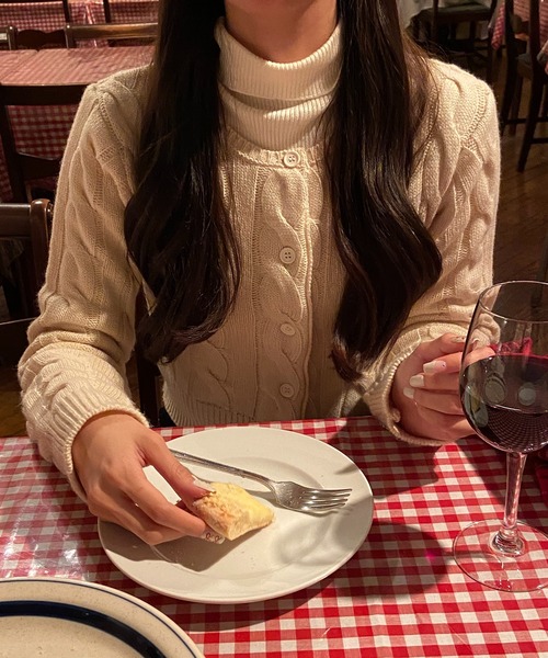 ショート丈ケーブルニットカーディガン【RL】（カーディガン/ボレロ）｜RiLi（リリ）