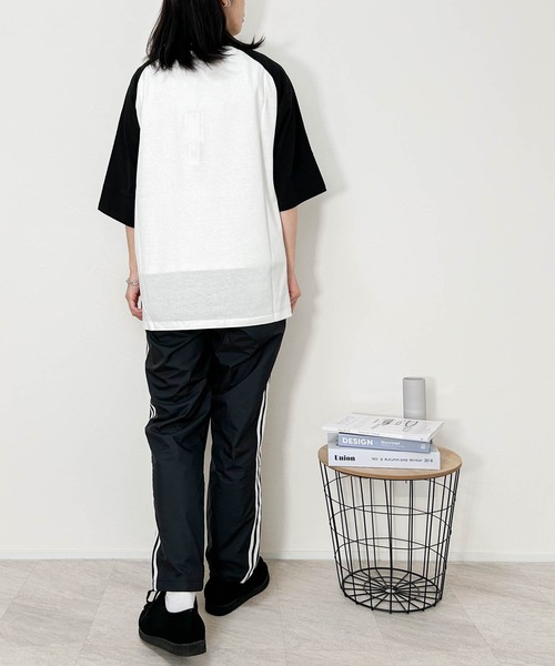 Ritzy（リッツィー）の「16/TC天竺 ラグランTシャツ(イーグル、モーターサイクル) レディース メンズ（Tシャツ/カットソー・メンズ・ホワイト系その他2/ブラック系その他/ホワイト×ブラック/ホワイト×グリーン/ホワイト×レッド/ホワイト系その他/ホワイト系その他3/ブラック×ホワイト・MEDIUM/LARGE/X-LARGE/SMALL）」の14枚目の写真