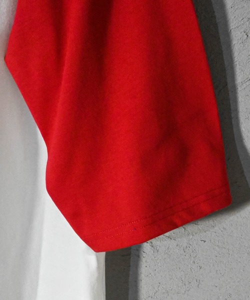 Ritzy（リッツィー）の「16/TC天竺 ラグランTシャツ(イーグル、モーターサイクル) レディース メンズ（Tシャツ/カットソー・メンズ・ホワイト系その他2/ブラック系その他/ホワイト×ブラック/ホワイト×グリーン/ホワイト×レッド/ホワイト系その他/ホワイト系その他3/ブラック×ホワイト・MEDIUM/LARGE/X-LARGE/SMALL）」の18枚目の写真