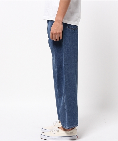 WEGO（ウィゴー）の「WEGO/ワイドデニムパンツ（デニムパンツ・メンズ・インディゴブルー/ダークインディゴブルー・MEDIUM/LARGE）」の3枚目の写真