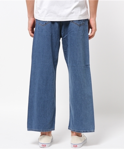 WEGO（ウィゴー）の「WEGO/ワイドデニムパンツ（デニムパンツ・メンズ・インディゴブルー/ダークインディゴブルー・MEDIUM/LARGE）」の4枚目の写真