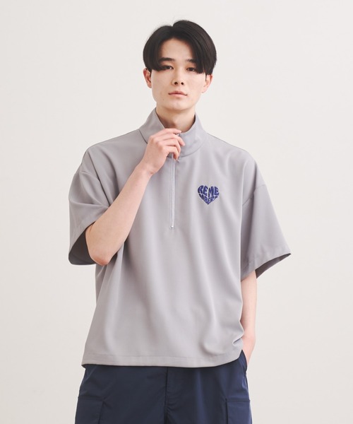 Remember.（リメンバー）の「Heart embroidery SS HALF ZIP / ハート