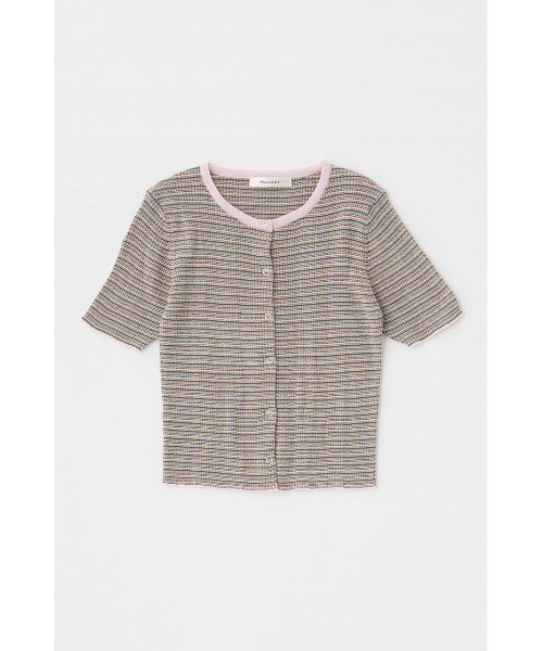 MOUSSY（マウジー）の「THIN BORDER カーディガン（カーディガン/ボレロ・レディース・ピンク/ブラウン・FREE）」の22枚目の写真