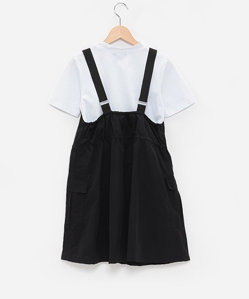 by LOVEiT(バイラビット)の「ウエストドロストジャンパースカートセット(ジャンパースカート・キッズ・ベージュ/カーキ/ブラック・120cm/130cm/140cm/150cm/160cm)」の4枚目の写真
