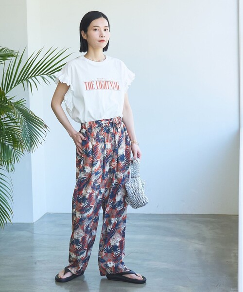 PENNEYS(ぺニーズ)の「PenneysHAWAII(ぺニーズハワイ)別注アロハパンツ(セットアップ対応)(その他パンツ・レディース・ベージュ/オレンジ/コバルトブルー/ネイビー・FREE)」の11枚目の写真