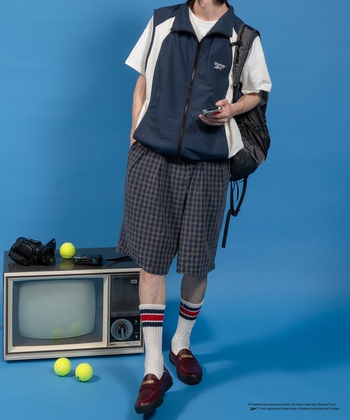 セール】Reebok／Perushu別注 スタンドネック配色切り替え