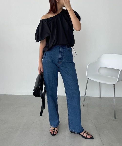 CAPRICIEUX LE'MAGE（カプリシューレマージュ）の「ギャザーネックパフブラウス（シャツ/ブラウス・レディース・ベージュ/ブラック/ホワイト・FREE）」の19枚目の写真