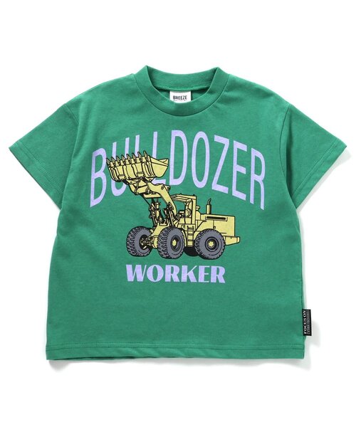 BREEZE(ブリーズ)の「【WEB限定】ブルドーザーTシャツ(Tシャツ/カットソー・キッズ・チャコール/イエロー/グリーン・80/90/100/110/120/130/140)」の6枚目の写真