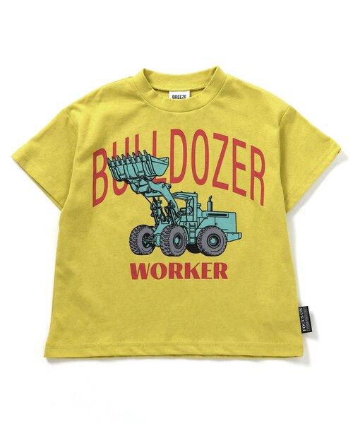 BREEZE(ブリーズ)の「【WEB限定】ブルドーザーTシャツ(Tシャツ/カットソー・キッズ・チャコール/イエロー/グリーン・80/90/100/110/120/130/140)」の9枚目の写真