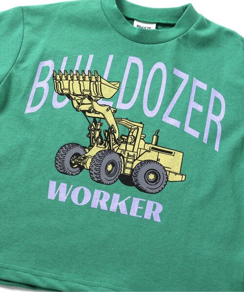 BREEZE(ブリーズ)の「【WEB限定】ブルドーザーTシャツ(Tシャツ/カットソー・キッズ・チャコール/イエロー/グリーン・80/90/100/110/120/130/140)」の15枚目の写真