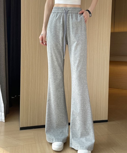aimoha（アイモハ）の「【Aimoha】ハイウエストスウェットパンツ（スウェットパンツ・レディース・ブラック/ベージュ/グレー・SMALL/MEDIUM/LARGE/X-LARGE）」の3枚目の写真
