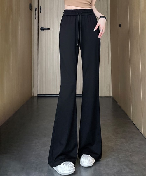aimoha（アイモハ）の「【Aimoha】ハイウエストスウェットパンツ（スウェットパンツ・レディース・ブラック/ベージュ/グレー・SMALL/MEDIUM/LARGE/X-LARGE）」の5枚目の写真