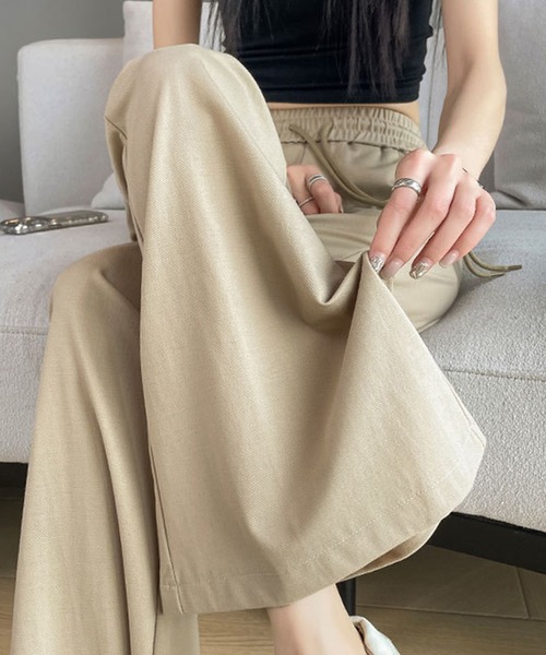 aimoha（アイモハ）の「【Aimoha】ハイウエストスウェットパンツ（スウェットパンツ・レディース・ブラック/ベージュ/グレー・SMALL/MEDIUM/LARGE/X-LARGE）」の15枚目の写真