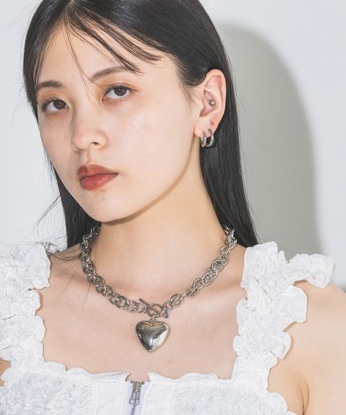 カナミビジュー♡ネックレス〜ハートです Bijou de M(ビジュードエム)｜【受注生産】ダイヤオープンハート