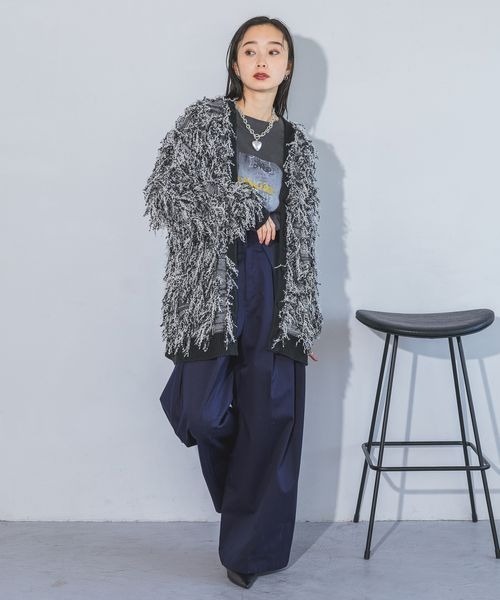 JEANASIS(ジーナシス)の「ボリュームハートチェーンネックレス/116551(ネックレス・レディース・シルバー/シルバー系その他/ブラック・FREE)」の19枚目の写真