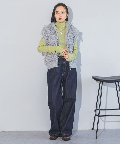 JEANASIS(ジーナシス)の「ボリュームハートチェーンネックレス/116551(ネックレス・レディース・シルバー/シルバー系その他/ブラック・FREE)」の13枚目の写真