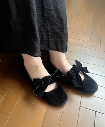 one after another NICE CLAUP | リボンカンフーシューズ/WEB限定アイテム(バレエシューズ)